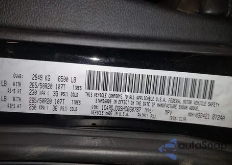 2017 Dodge Durango Gt Awd from USA, damaged, VIN 1C4RDJDG9HC860787